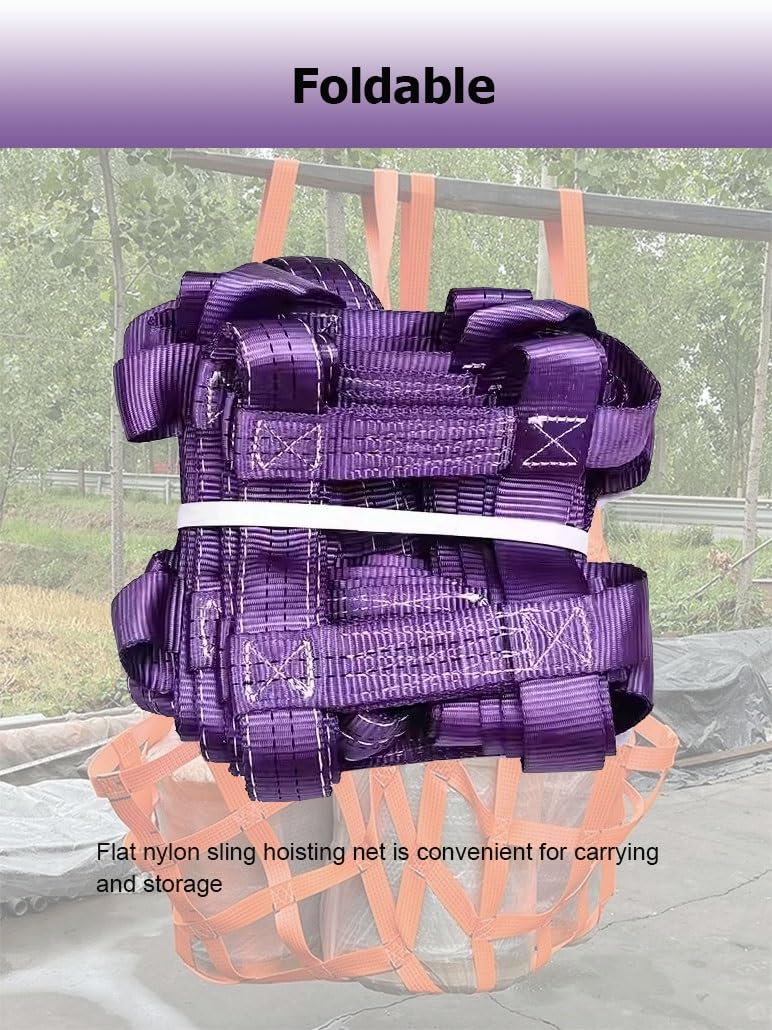 Hochleistungsfähiges Ladungssicherungsnetz aus Polyester für Kisten und Paletten, 2,5 m lange Hebegurte, starkes Ladungssicherungsnetz für die Ladefläche von Pickups (Tragfähigkeit: 4409 lbs