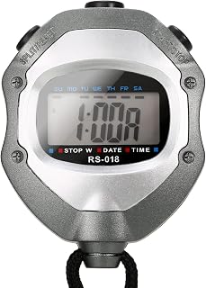 XIYINLI Waterproof Stopwatch Digital Handheld LCD Timer Chronograph Sports Counter with Strap for Swimming Running Football Training