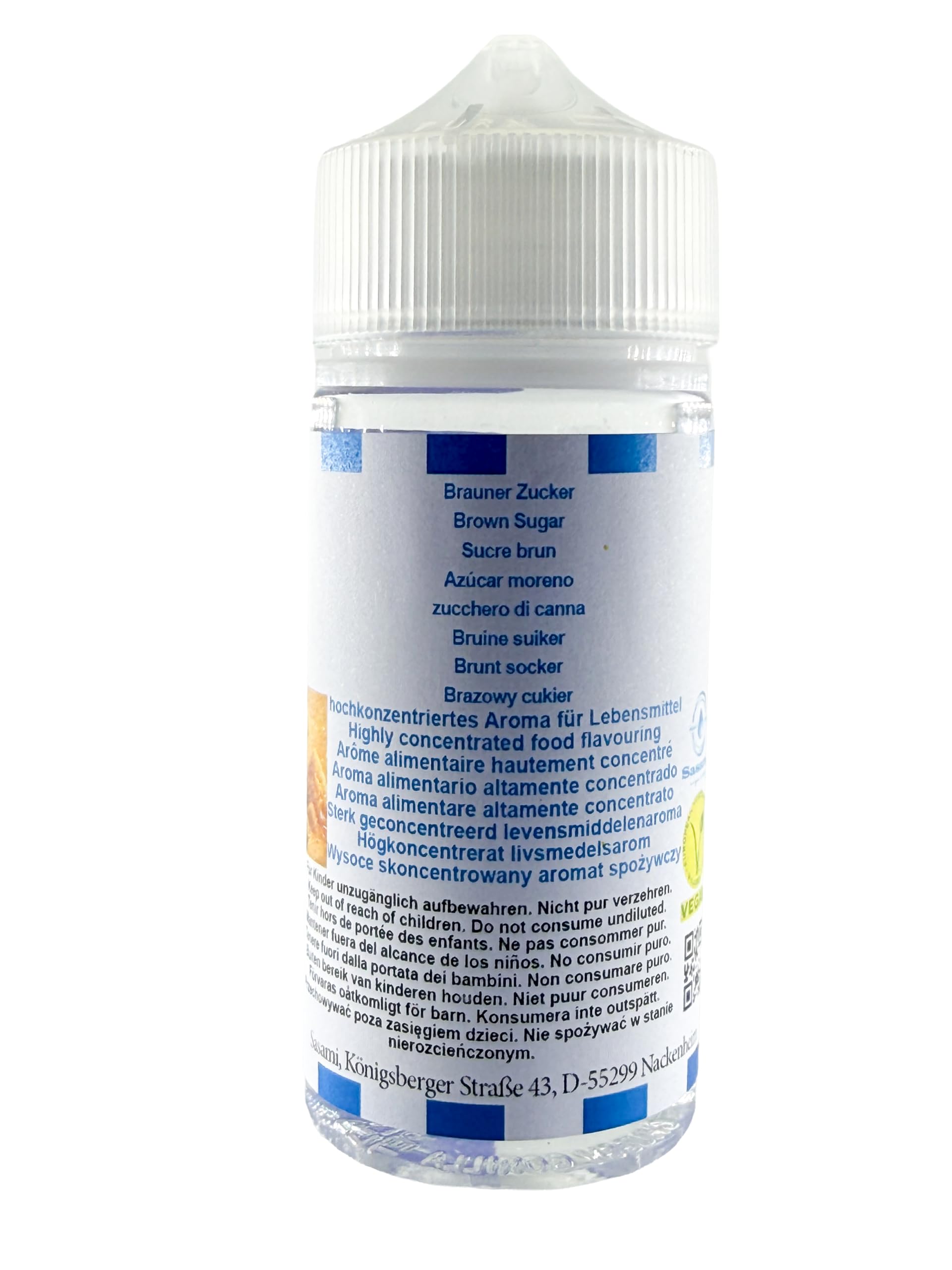 Brązowy cukier aromat koncentrat – Wegański – Sasami – 100ml