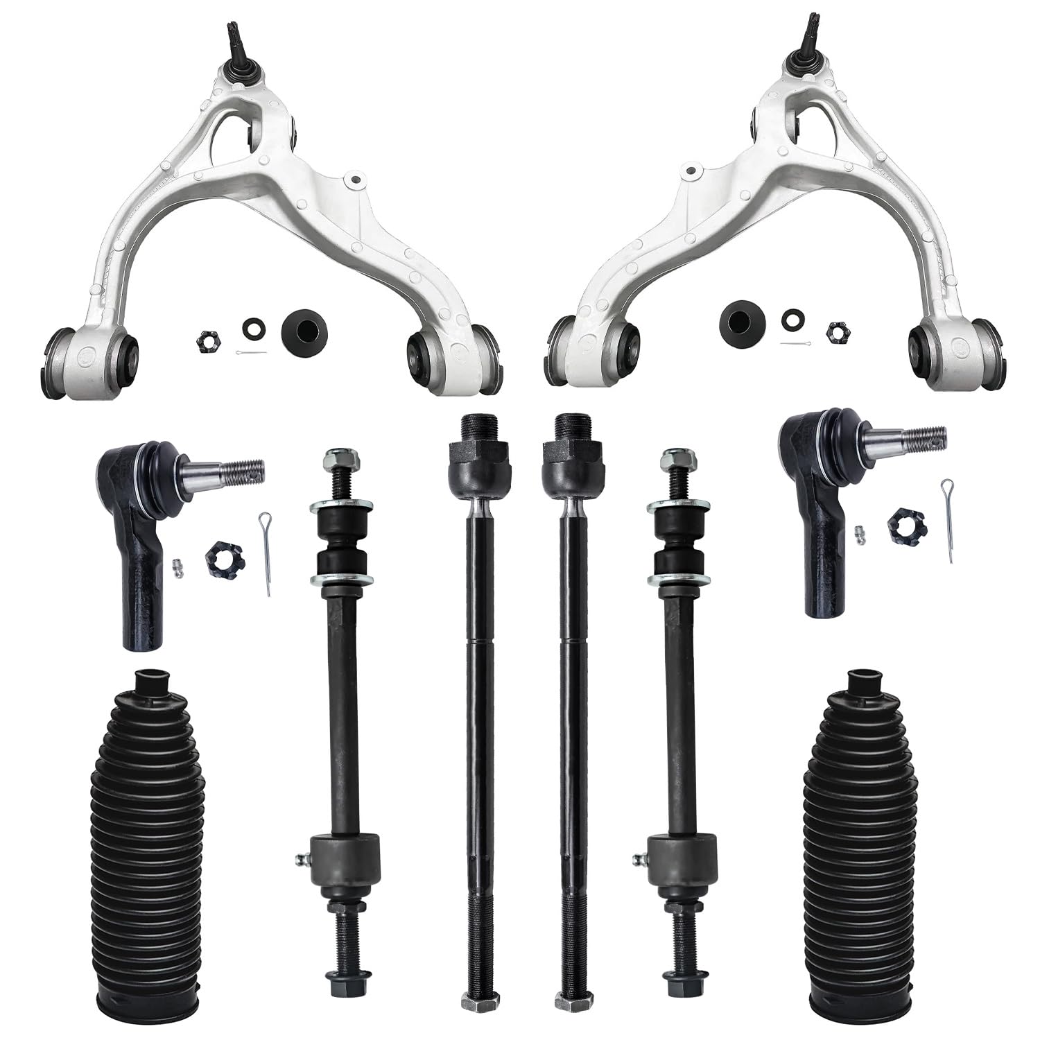 Detroit Axle - 4WD Front End Control Arms Kit for 2009-2010 Dodge Ram 1500