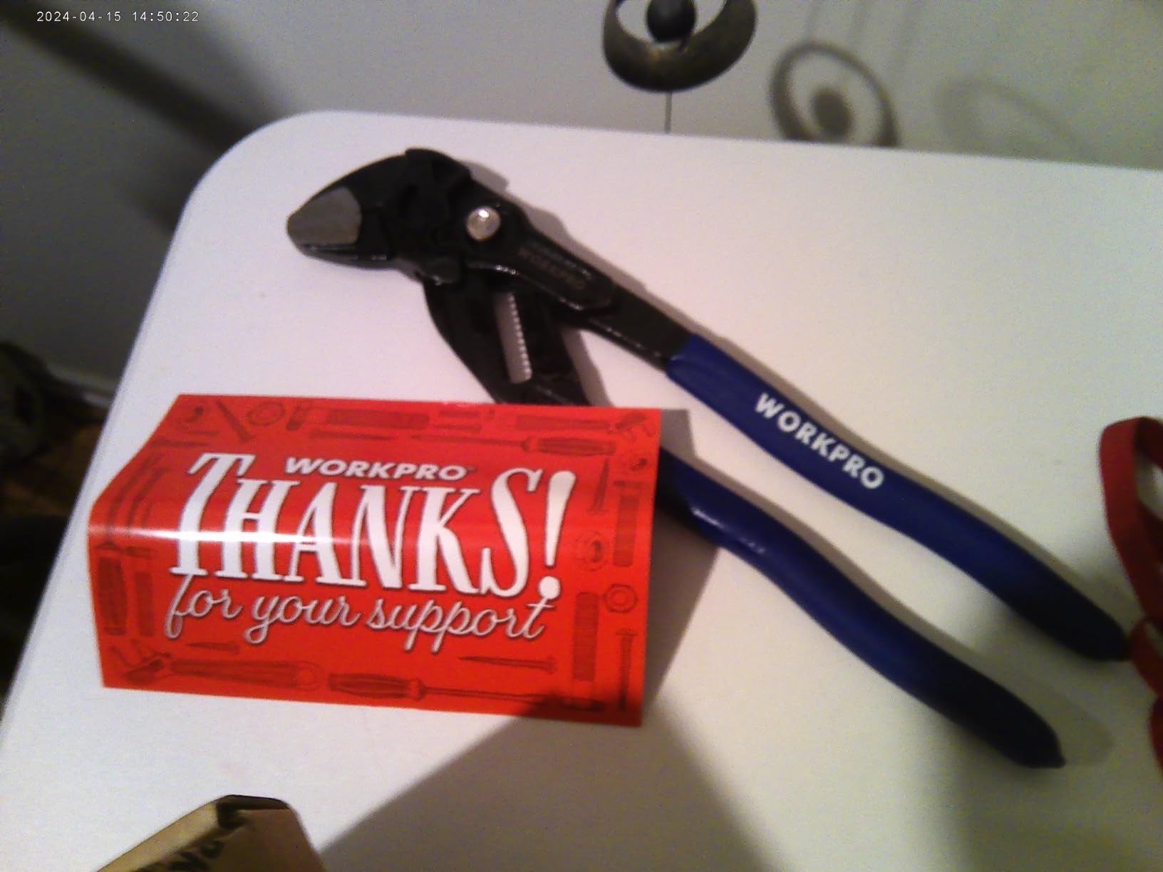 WORKPRO Pliers Wrench Set, 7 & 10-Inch CR-V Construction Wrench Pliers, Adjustable Parallel Smooth Jaw Pliers, Black Finish, Groove Lock Mechanism photo review