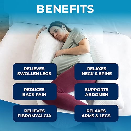 Miniatura 4 de Almohadas de embarazo para dormir | Almohada de embarazo refrescante para mujeres embarazadas para dormir | Almohada corporal de espuma