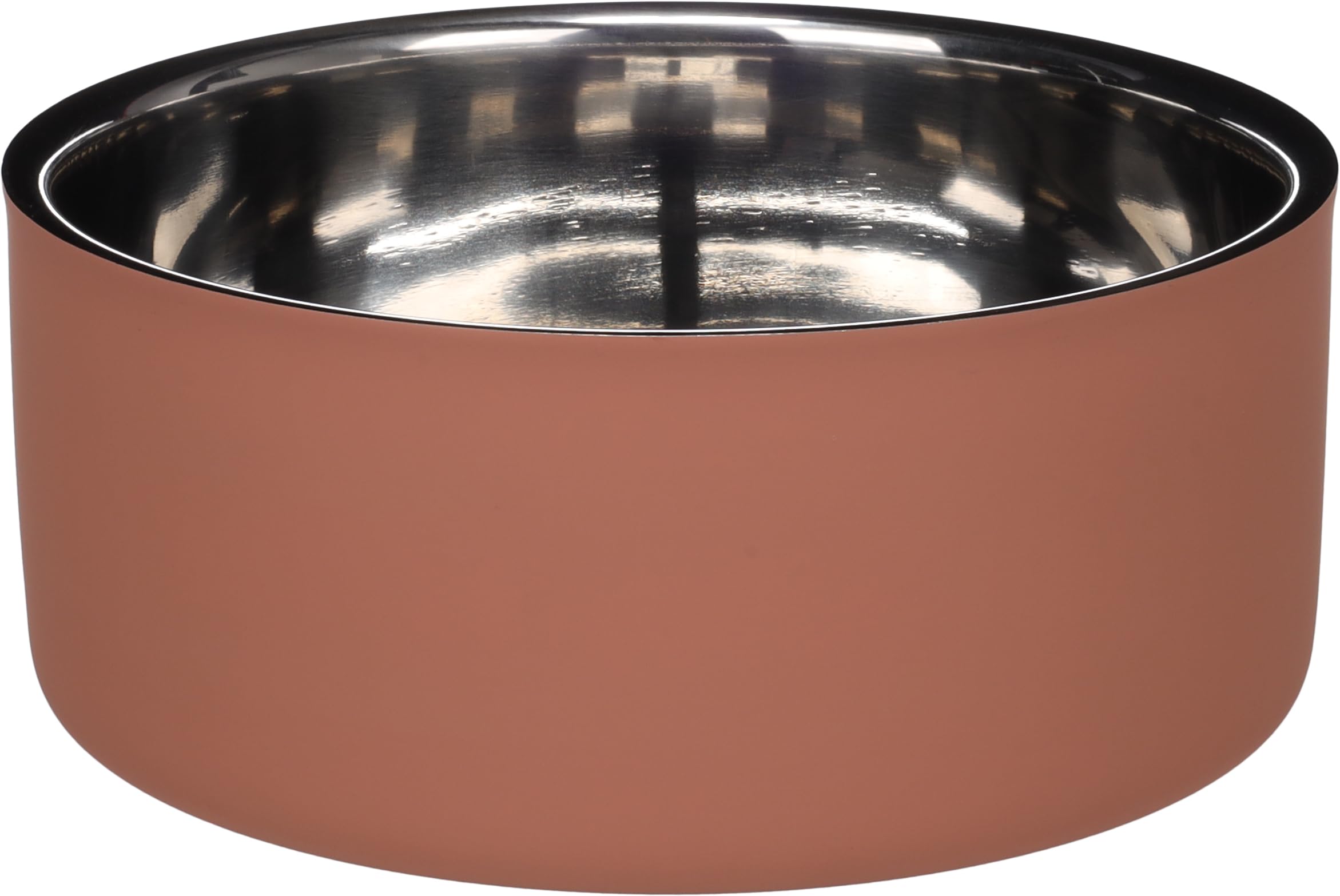 Flamingo FEEDING AND DRINKING BOWL XARA ROUND SALMON PINK 20,5x8,5CM 1.9L