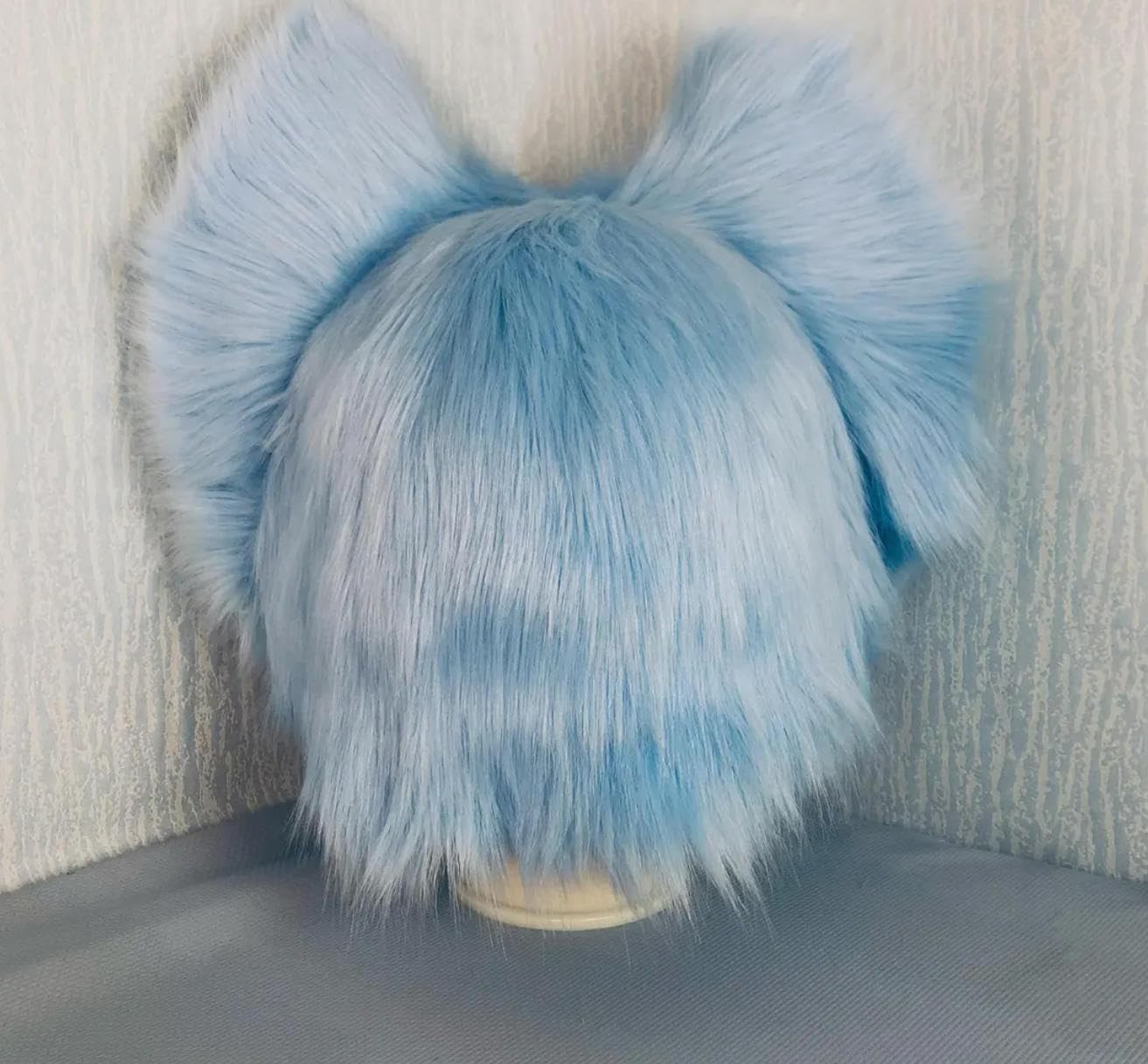 Zestaw maski na głowę Husky Fursuit i pluszowych rękawiczek, zwierzęce przebranie na karnawał na Halloween Comic Con