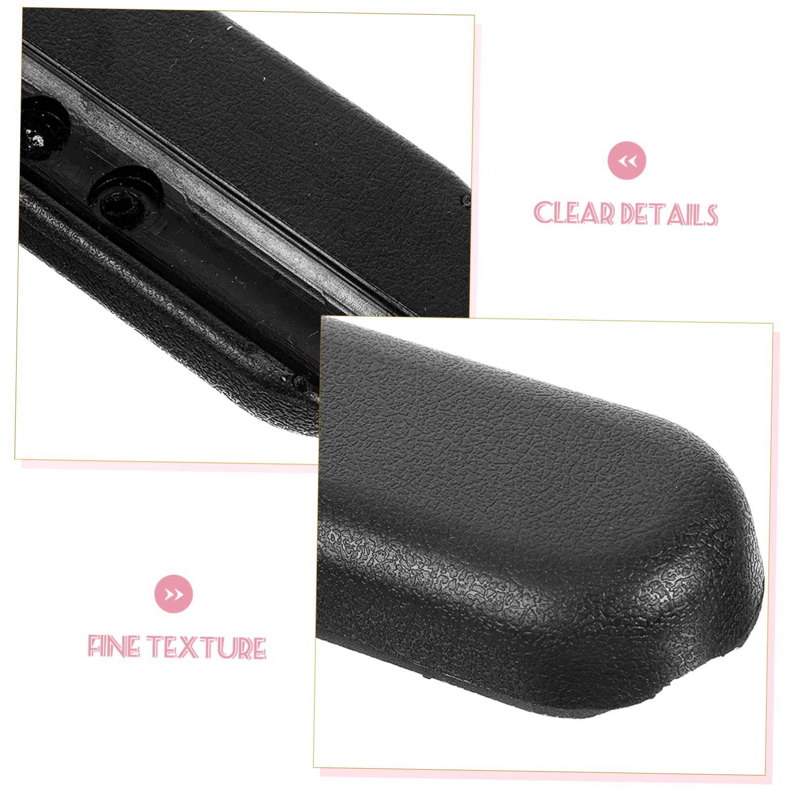 DOITOOL 4 Pares pilates auto cesta Par de reposabrazos Accesorios para discapacitados almohadillas para reposabrazos de silla de ruedas reposabrazos para silla de ruedas plastico abs Black