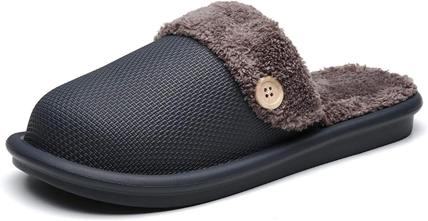 XHBYGXHBYG Indoor Home Slides, Winter Warm Fur Women Slippers, Home Indoor Plush House Shoes Bedroom Shoes EVA Female Plush Slipper 40-41 Darkgrey