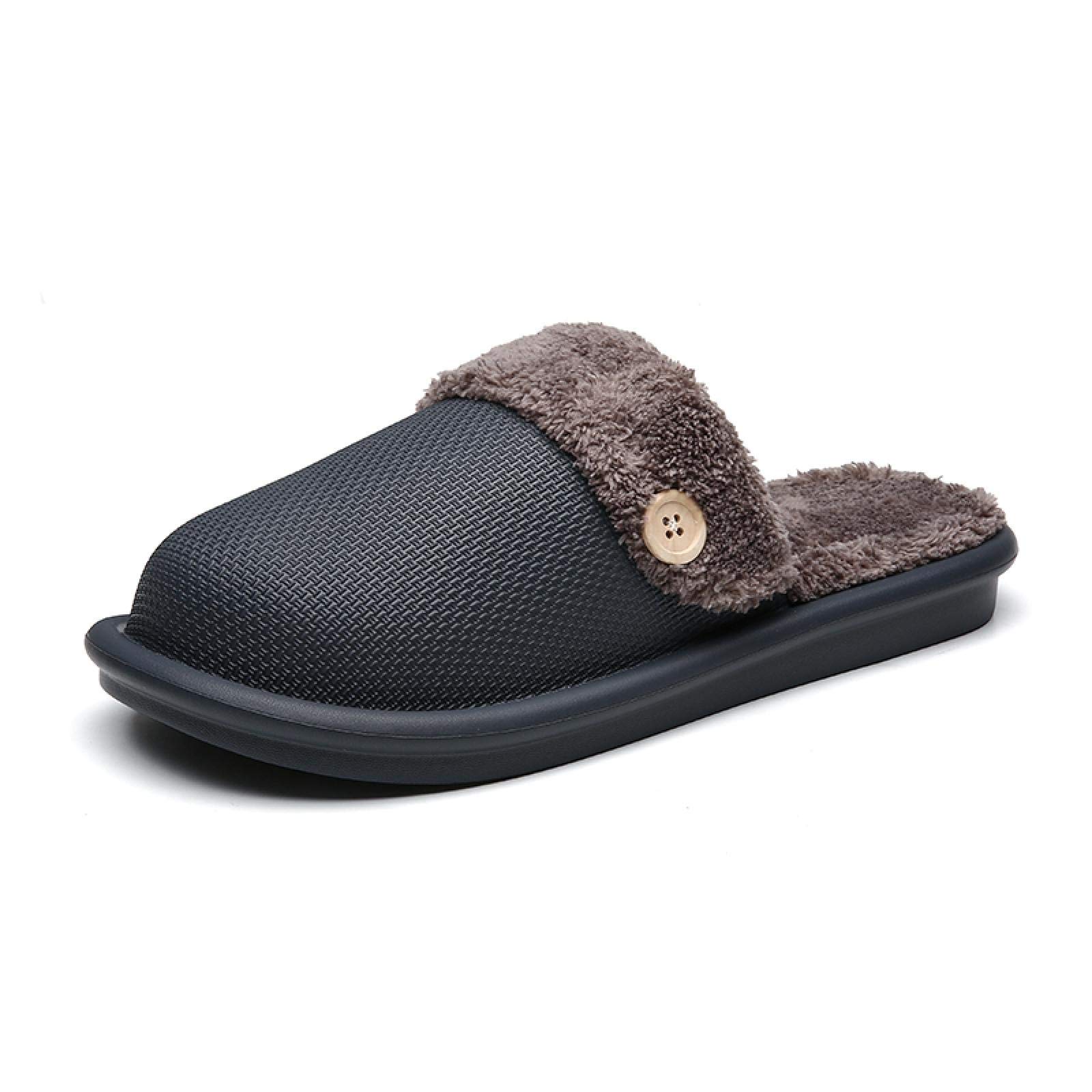 XHBYGXHBYG Indoor Home Slides, Winter Warm Fur Women Slippers, Home Indoor Plush House Shoes Bedroom Shoes EVA Female Plush Slipper 40-41 Darkgrey