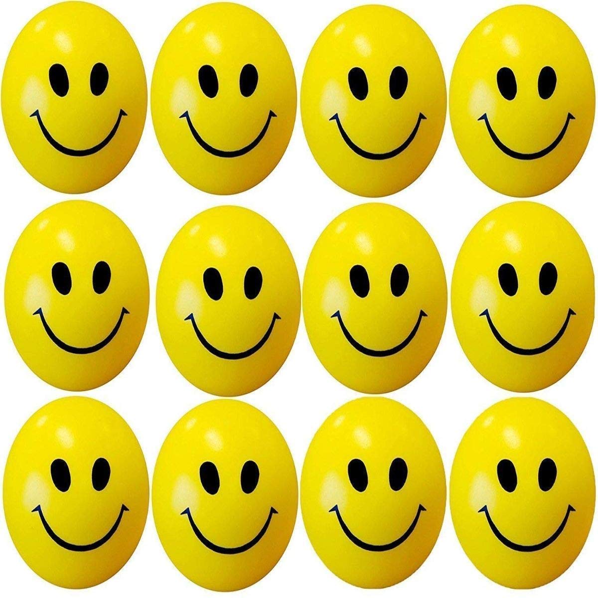 Rangwell Happy Smile Funny Cute Face Anti Stress Slow Rising Squeeze Ball Kids Vent Toy Gift Stress Reliever Smiley Ball (24) (B09VDNS1TC) Amazon Price History, Amazon Price Tracker