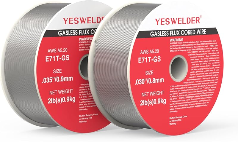 Gasless Flux Core MIG Wire, Mild Steel E71TGS | self-shielded format, welding without external shielding gas