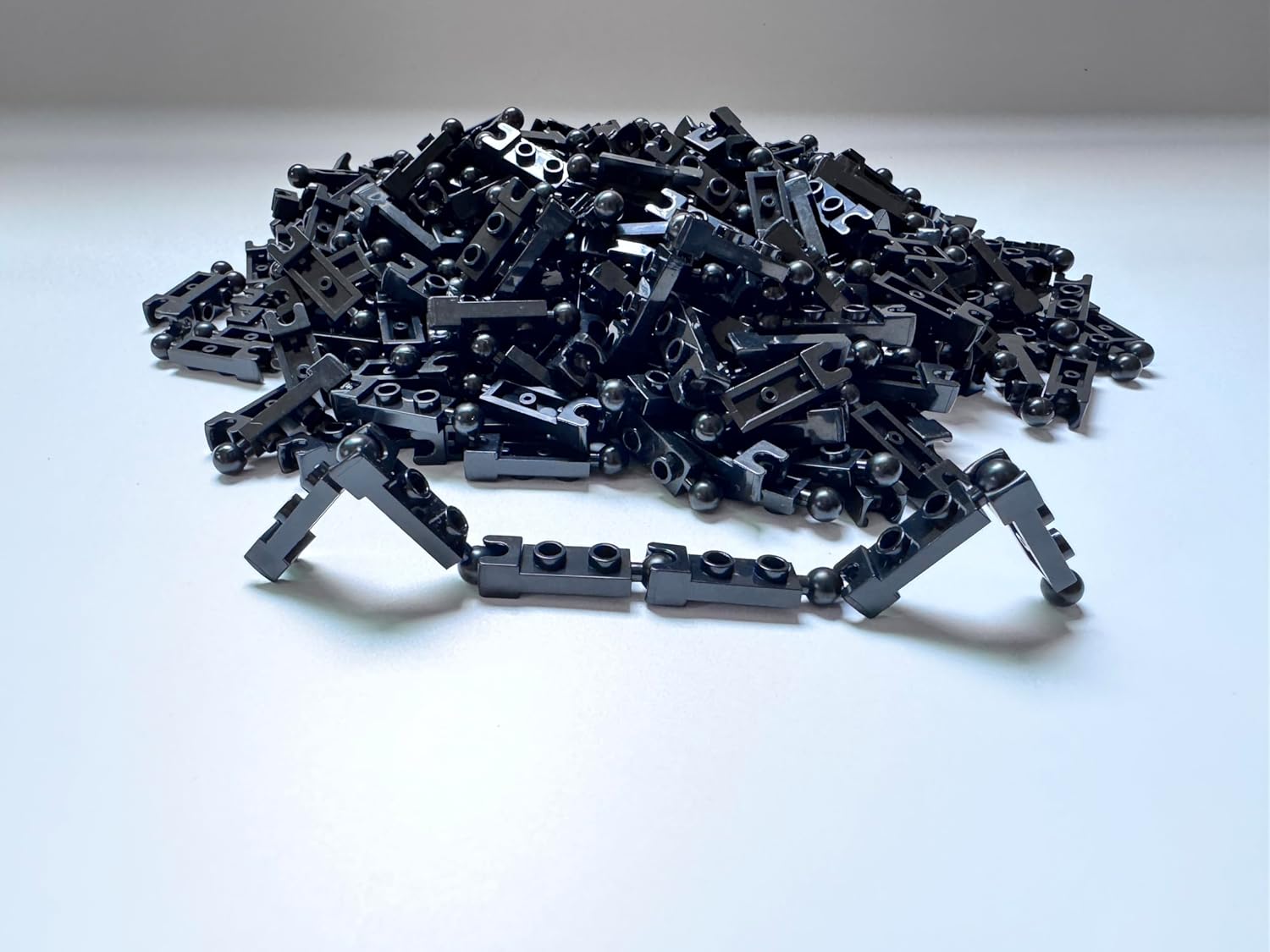 120 Piece Building Ball Joints Bulk, Black Plate Special 1x2 with 5.9mm End Cup and Towball, Compatible with Lego Parts and Pieces