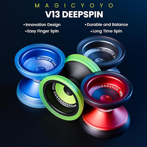 Miniatura 2 de MAGICYOYO V13 DEEPSPIN Yoyo bimaterial para niños de 8 a 12 años y adultos, Yoyo profesional de doble propósito para todos los niveles de habilidad,