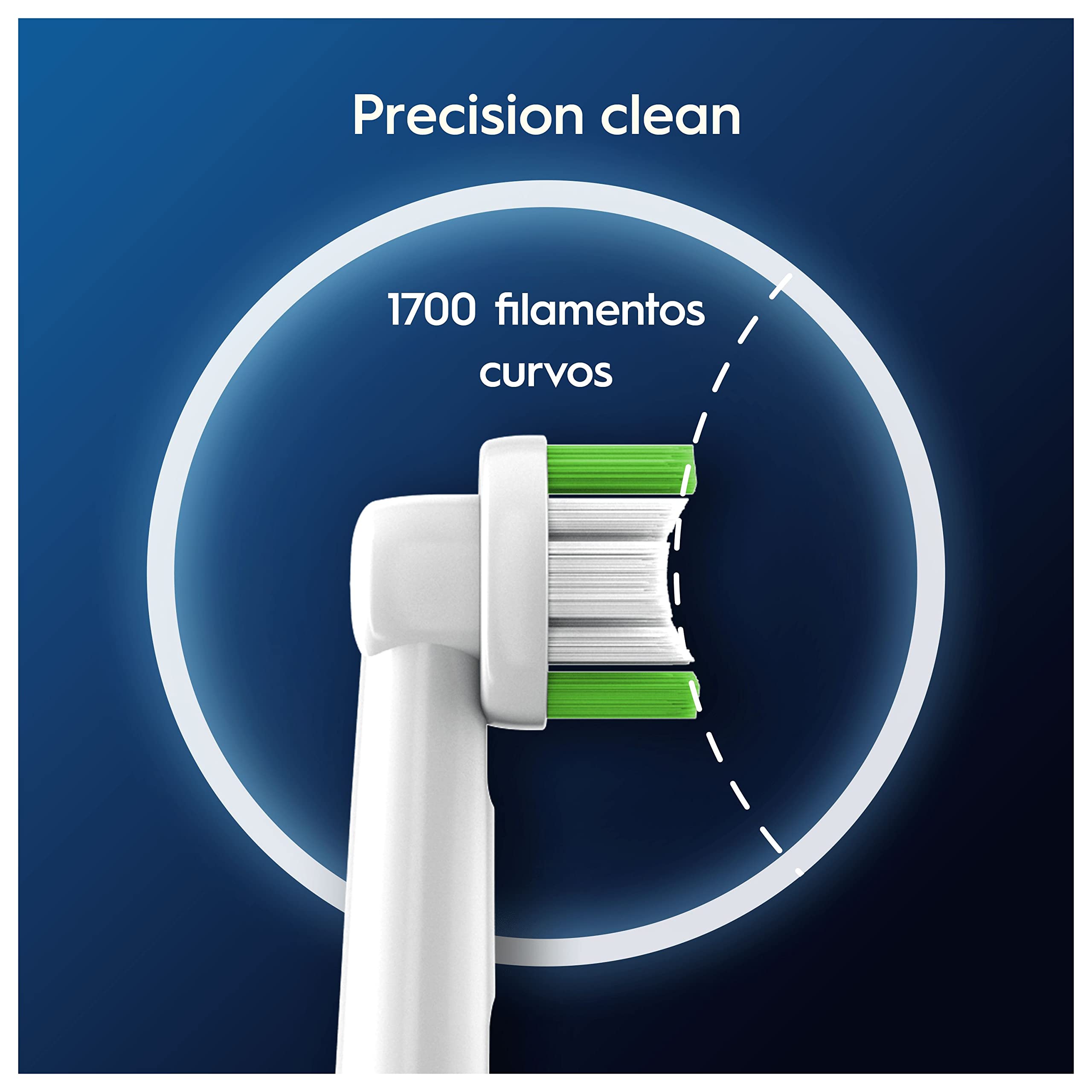 Oral-B Pro Precision Clean Recambios para Cepillo de Dientes Eléctrico, Pack de 8 Cabezales, Blanco - Originales
