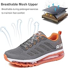 Zapatillas Running Hombre Mujer Zapatos Deportivos Aire Libre para Correr Caminar Trabajar Negras Blancas2