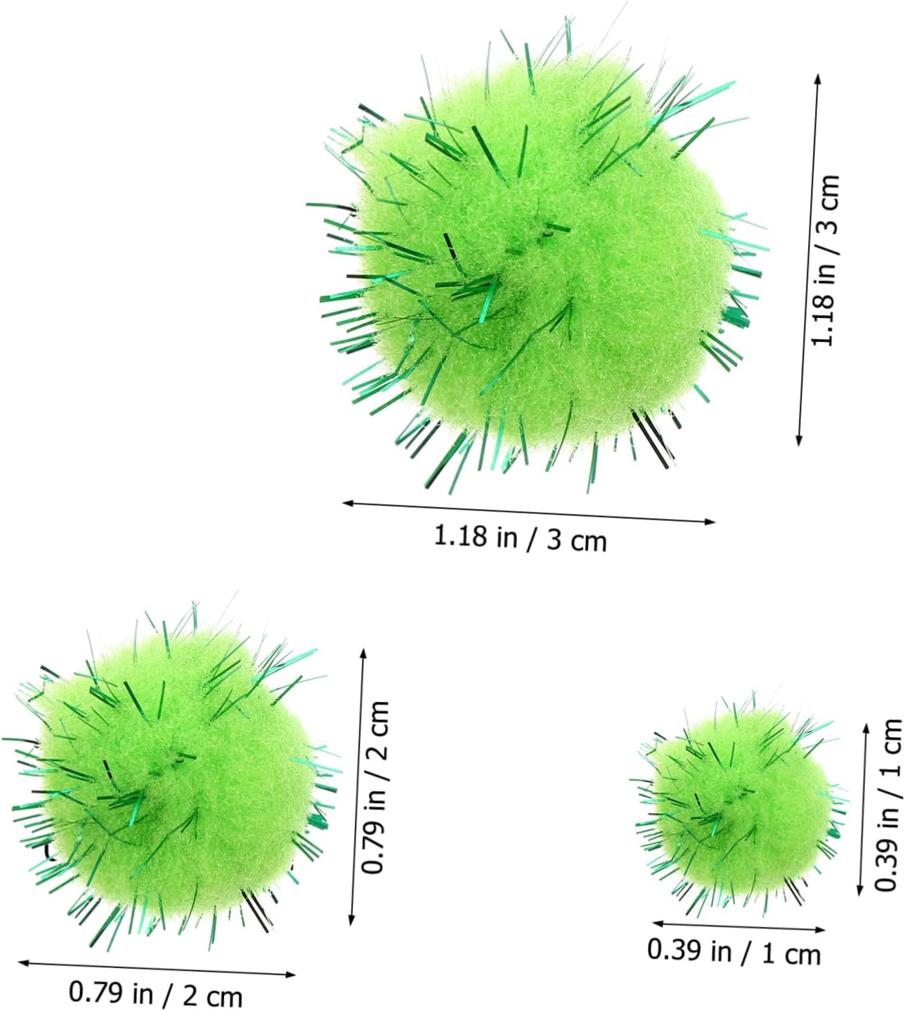 Housoutil 240pcs Fluffy Balls DIY Art Craft Balls Creative Pom Poms for Crafts Lightweight Portable Mixed Stimulate Imagination Creativity for DIY Projects