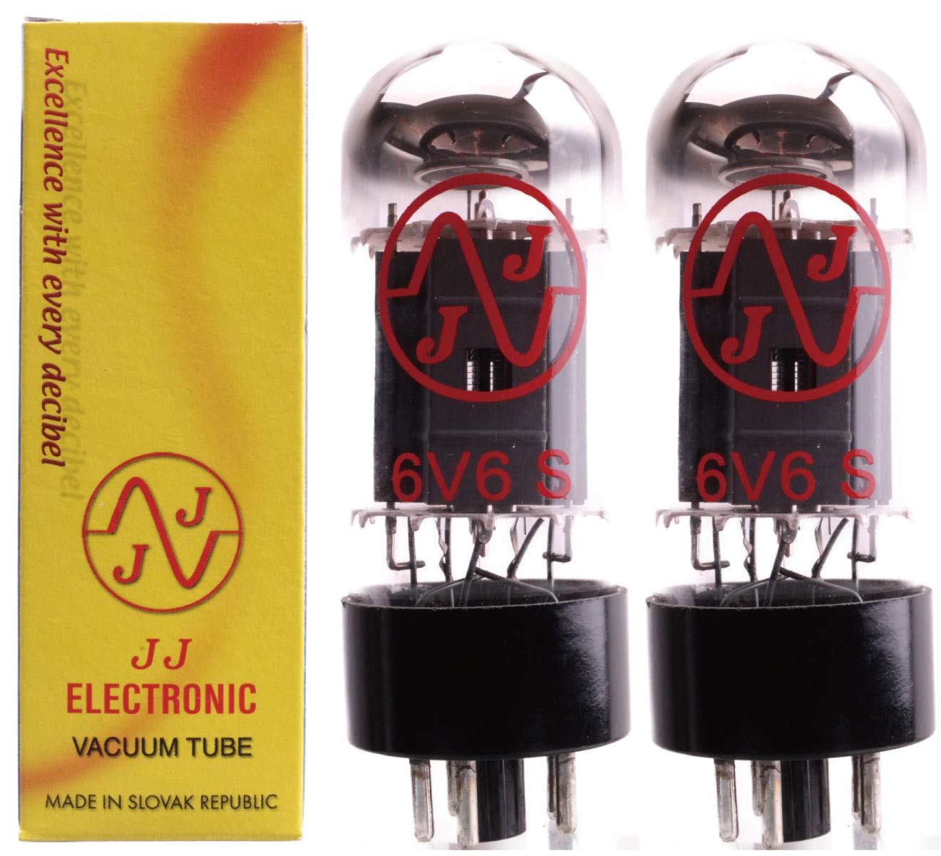 JJ製出力管6V6Sマッチドペア ２セット・4本 JJ製出力管6V6Sマッチドペア 2セット・4本 JJ 6V6S マッチドペア (2本