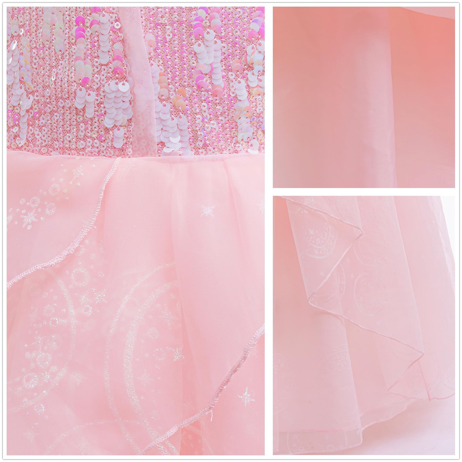 Bambina Cosplay Glinda Costume Halloween Festa Matrimonio Abito