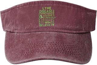 Lyme Disease Awareness Sport Sun Visor Hats Cotton Empty Top Baseball Cap