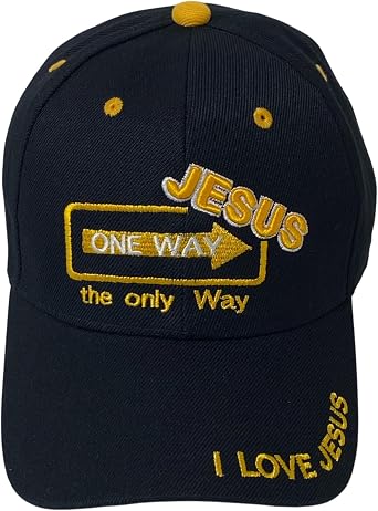 Faith Embroidered Jesus One Way Baseball Cap Unisex Christian Religious Dad Hat