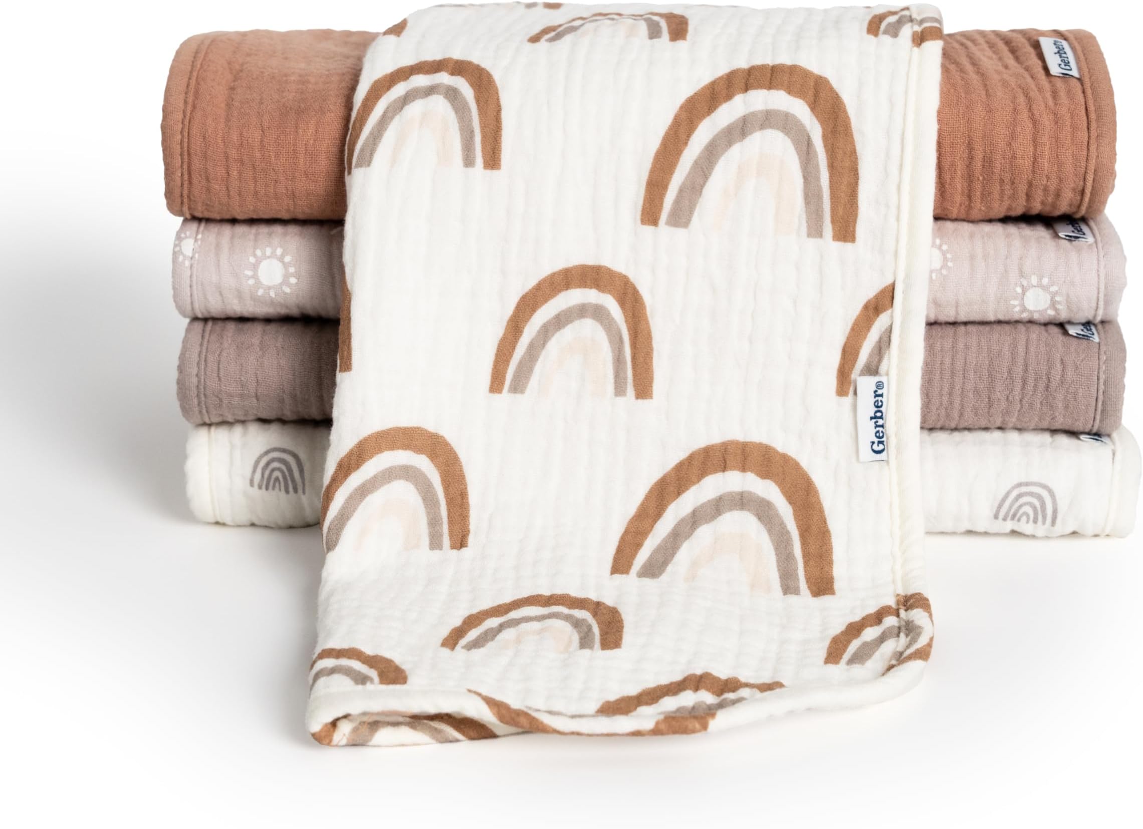 Gerber Birdseye Diaper Burp Cloths (Navy) Baby