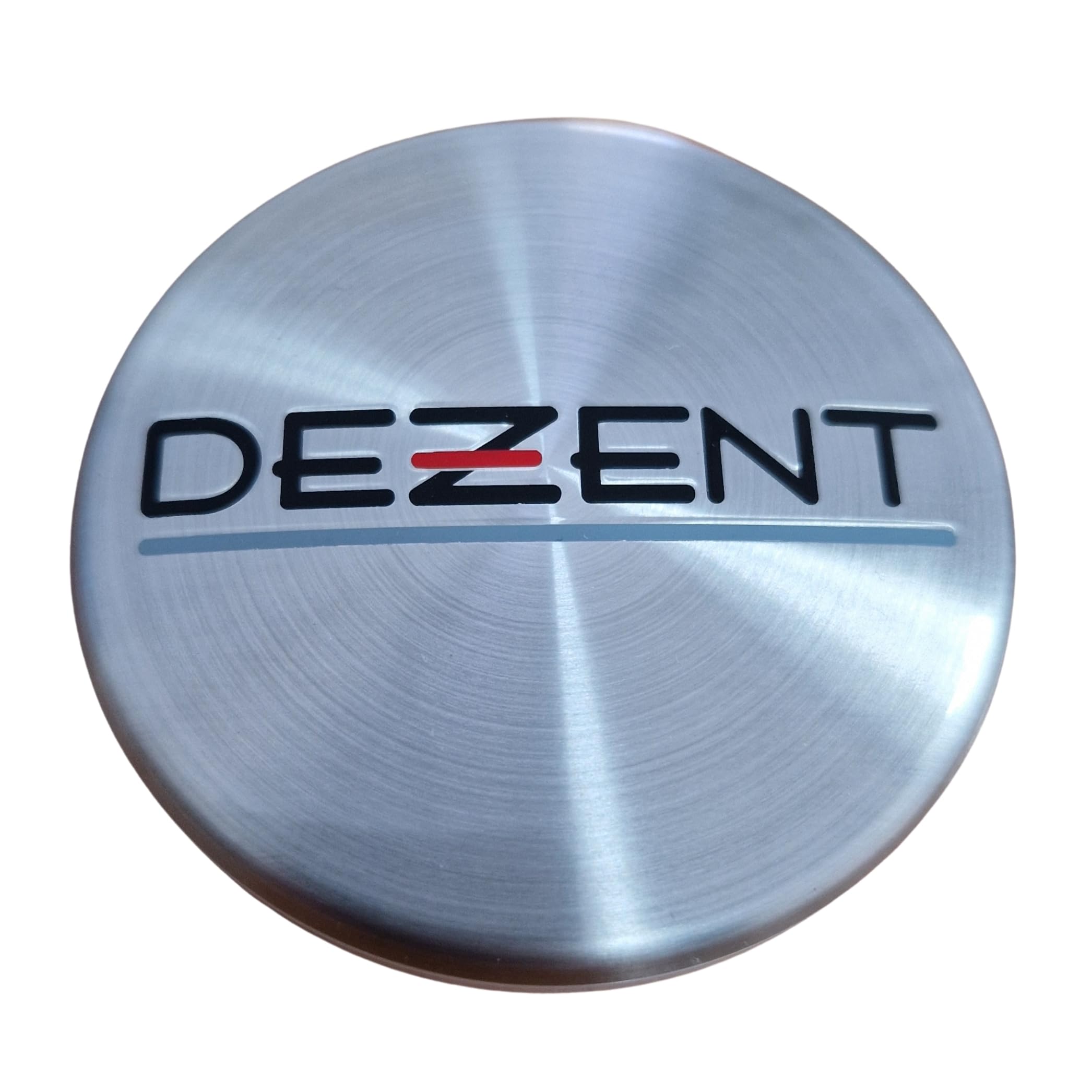 4 x Dezent zaślepka piasty 60 mm / 56 mm (DZA), N07, srebrna szczotkowana aluminium, zaślepka piasty koła, oryginalna nasadka do felg