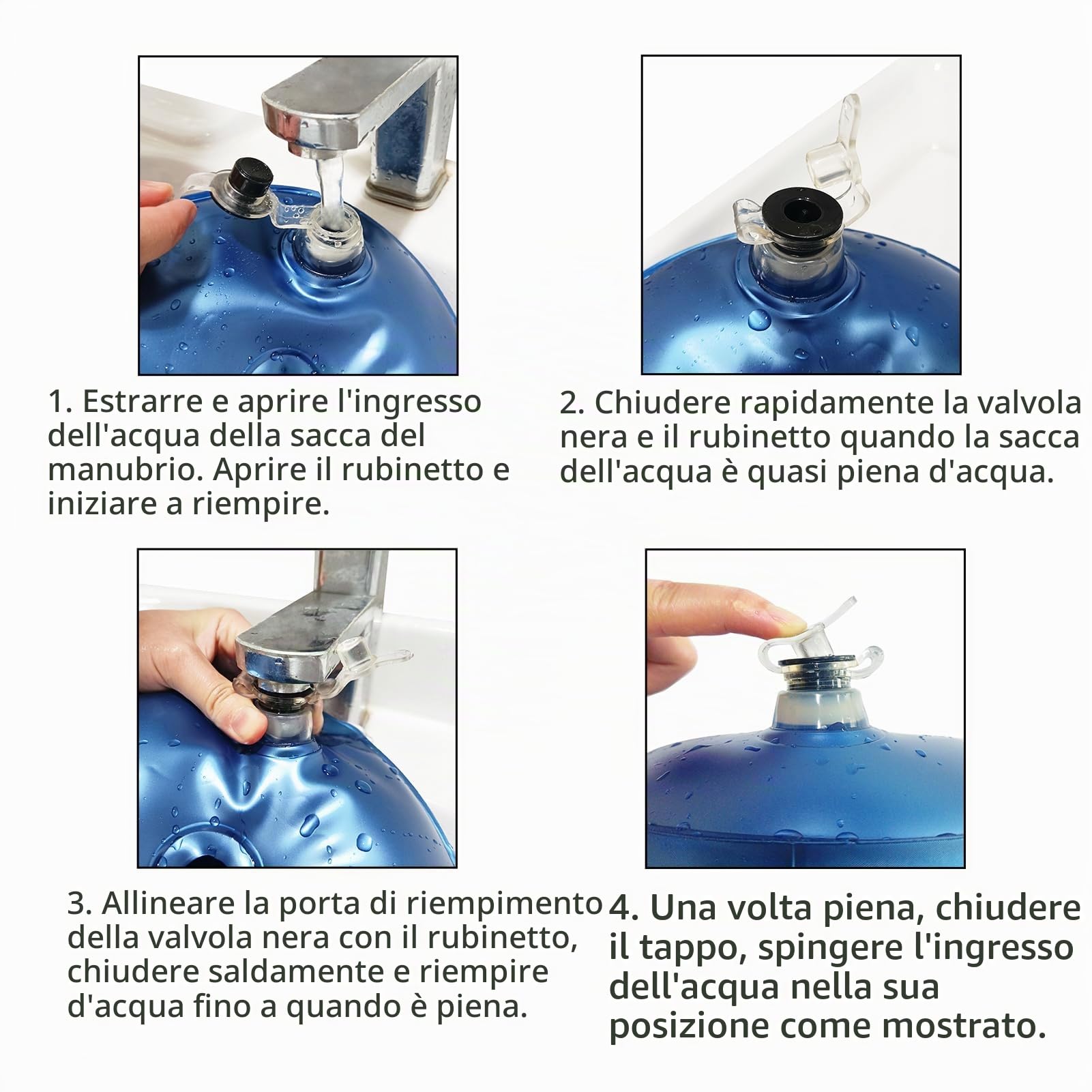 Set di Manubri Pesi Acqua 2~25 kg, 2in1 Regolabili Manubri Acqua, Manubri da Viaggio, Manubri Palestra Portatili Per Bodybuilding Fitness Sollevamento