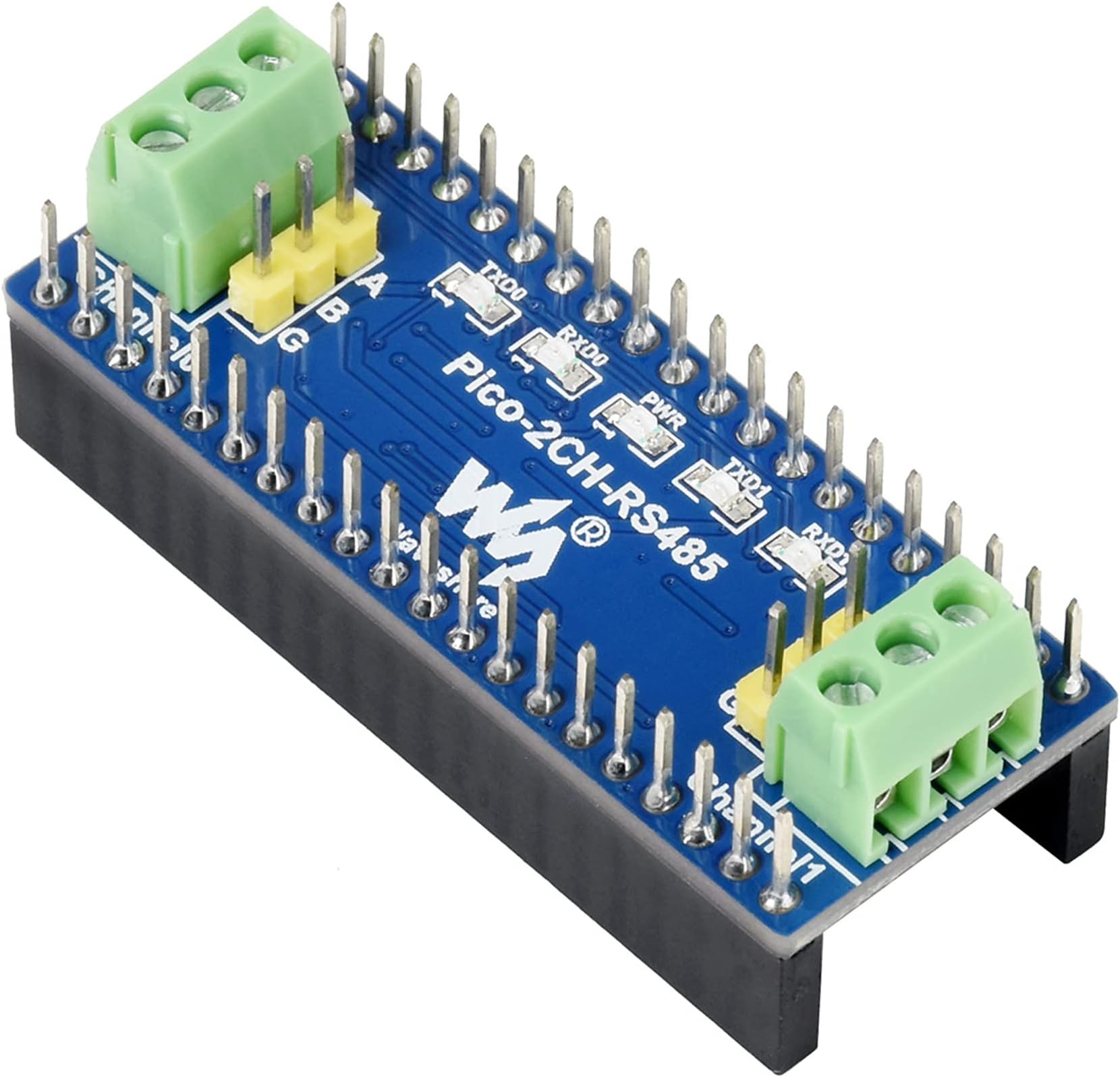 2-Channel RS485 Module for Raspberry Pi Pico, SP3485 Transceiver, UART to RS485,Using UART Bus, Easily Converting UART to RS485 or Vice Versa 300~500000bps Baudrate