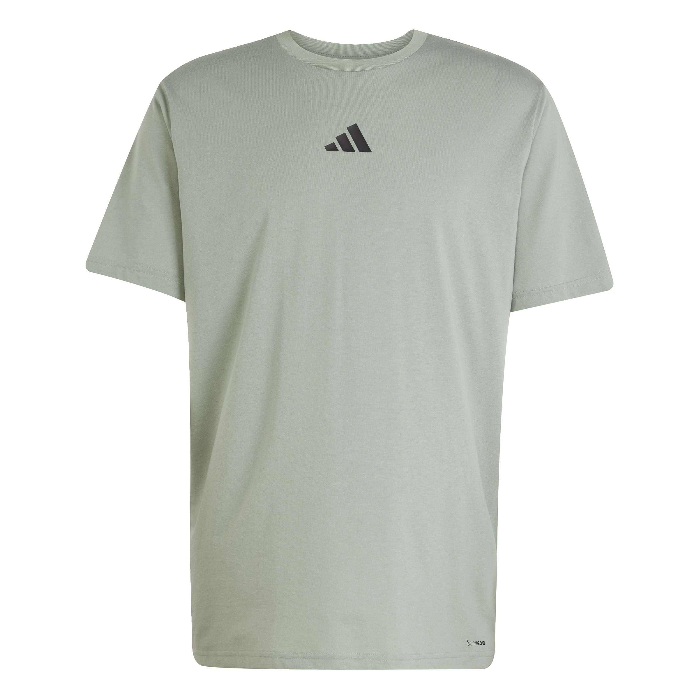 adidas Men's Climacool One Rep at A Time Training Graphic T-Shirt, Silver Green, M