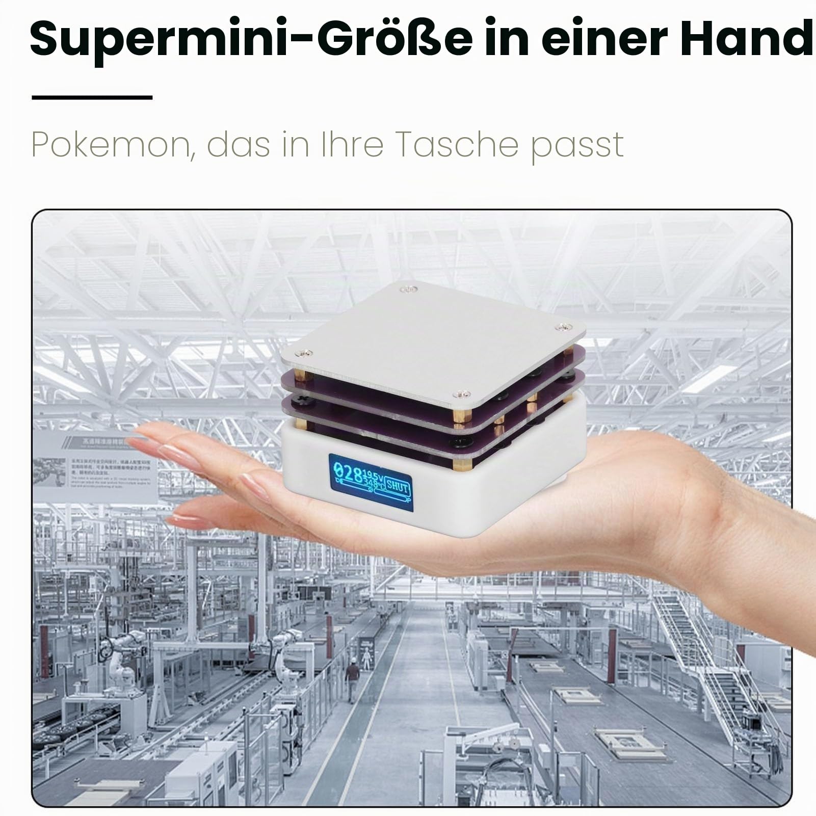 Labor-Heizplatte, Reflow-Oven, 110 V, 850 W, Elektrisches Vorheizen, Lötkolben, Vorwärmstation, Mini-Thermostat-Heiztisch, Schweißgerät, Soldering Tool, Heating Plate