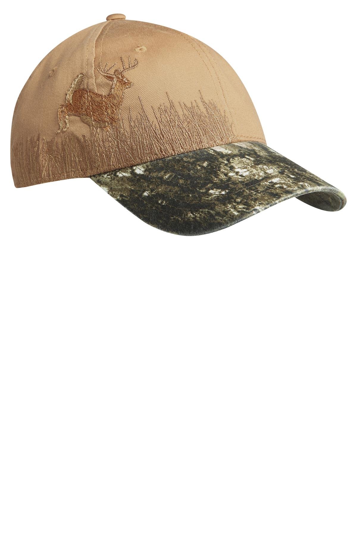 Port AuthorityEmbroidered Camouflage Cap_Mosy Oak New Break-up/Tan/Der_One Size