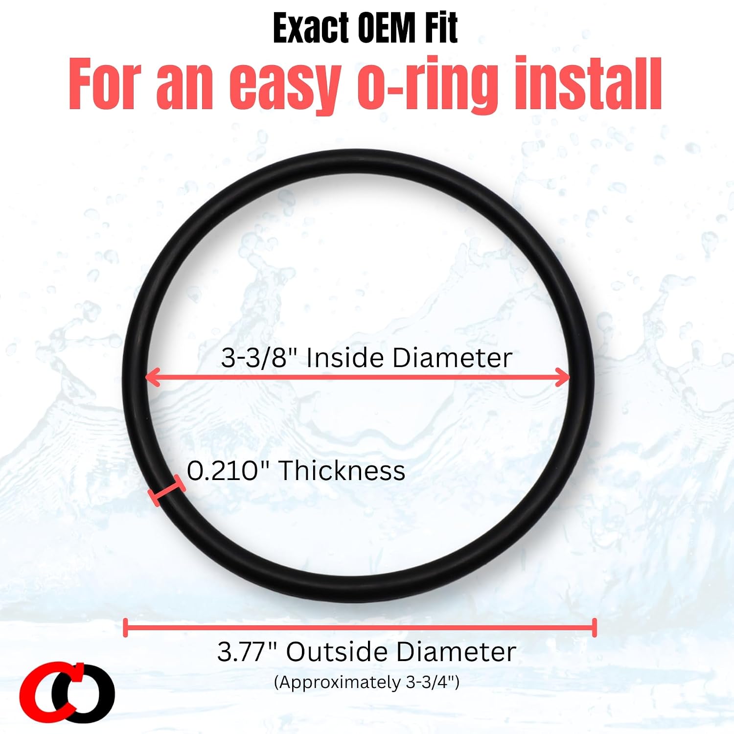 Captain O-Ring – Replacement 10800-032 O-Rings for Campbell BSF10, CWH-34, CWHC-34, SF10, SF10C Water Filter Housings (3 Pack)