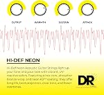 DR Strings NRA-10 NEON Red Coated Acoustic Strings - Extra Lite, 10-48