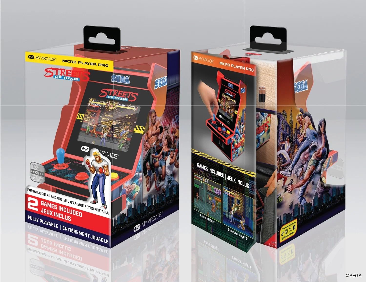 MyArcade DGUNL-7162 Streets of Rage Micro Player Pro Portable Retro Arcade