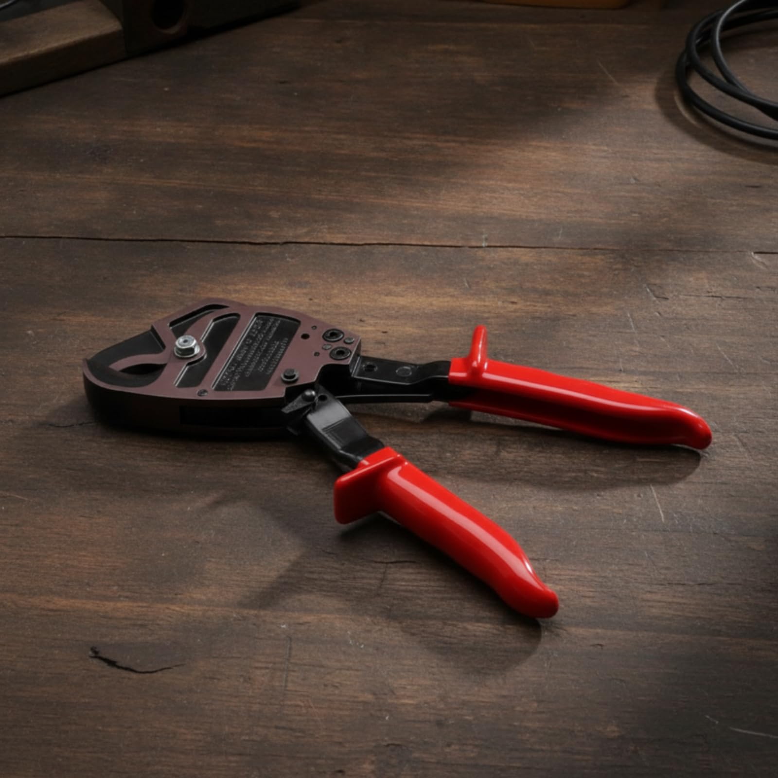 Gralara Tronchacavi Manuale Tronchesi Cesoia Cavi Pinza Crimpatrice Utensile Tagliacavi a Cricchetto in Acciaio Legato con Blocco Vicino al E Rilascio Rapido