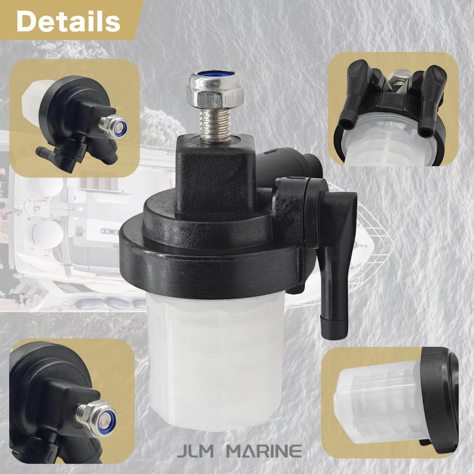 Filtre à Carburant Recmar Pour Hors-bord Honda 8 à 30 HP – 16910-zv4-015, In Line, Neuf