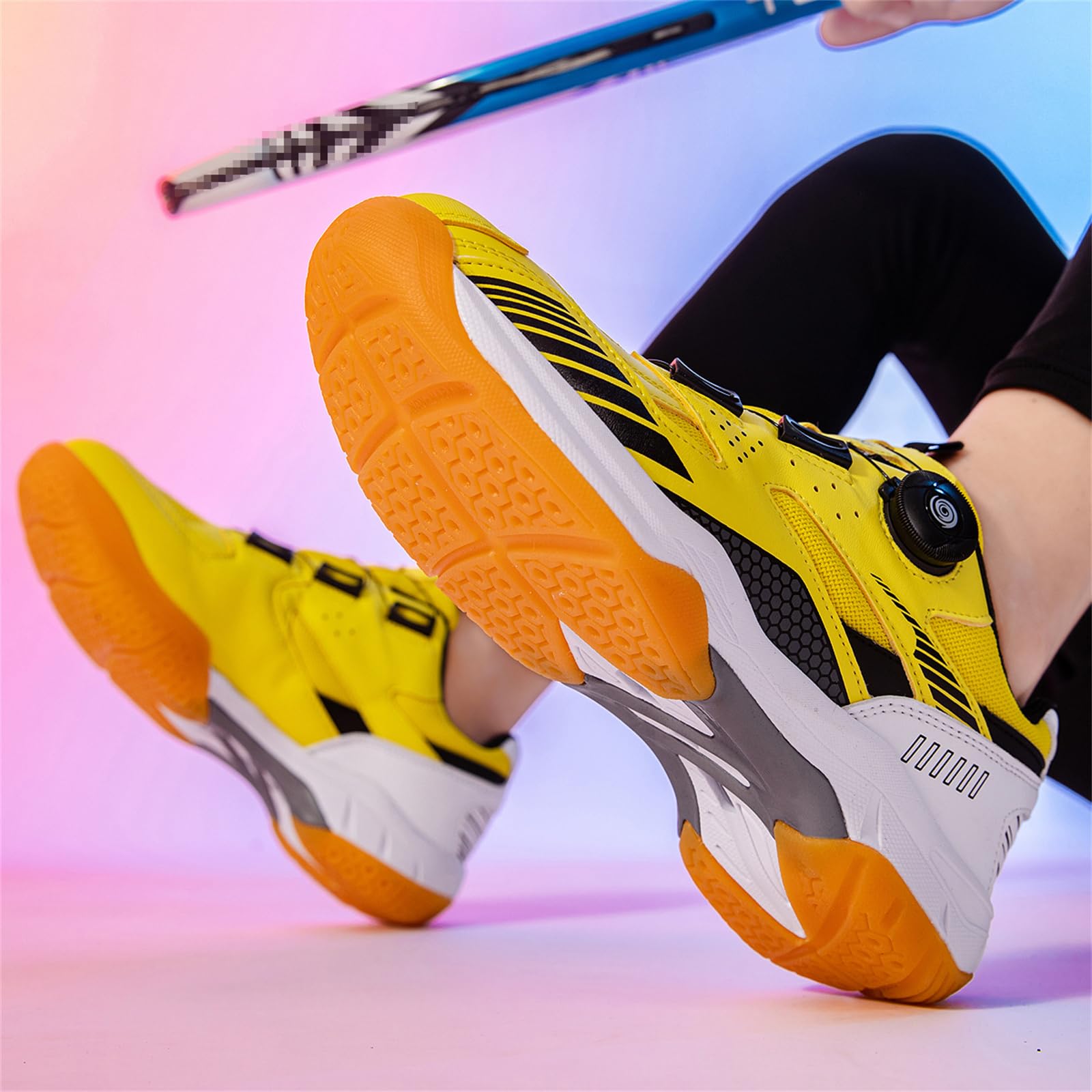 Zapatillas De Bádminton Ligeras para Tenis De Mesa Zapatillas De Pickleball Hombres Mujeres Zapatillas para Todas Las Superficies Antideslizantes Y Que No Dejan Marcas