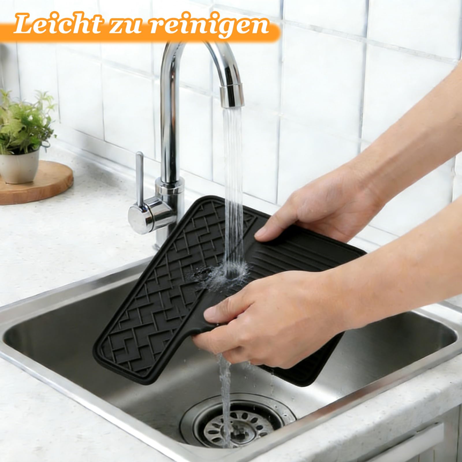 Tappetino in silicone per Ninja Luxe Café ES601EU/ES701EU, tappetino antiscivolo, protegge le superfici, tappetino in silicone, antigraffio, impermeabile, resistente al calore, per macchina da caffè