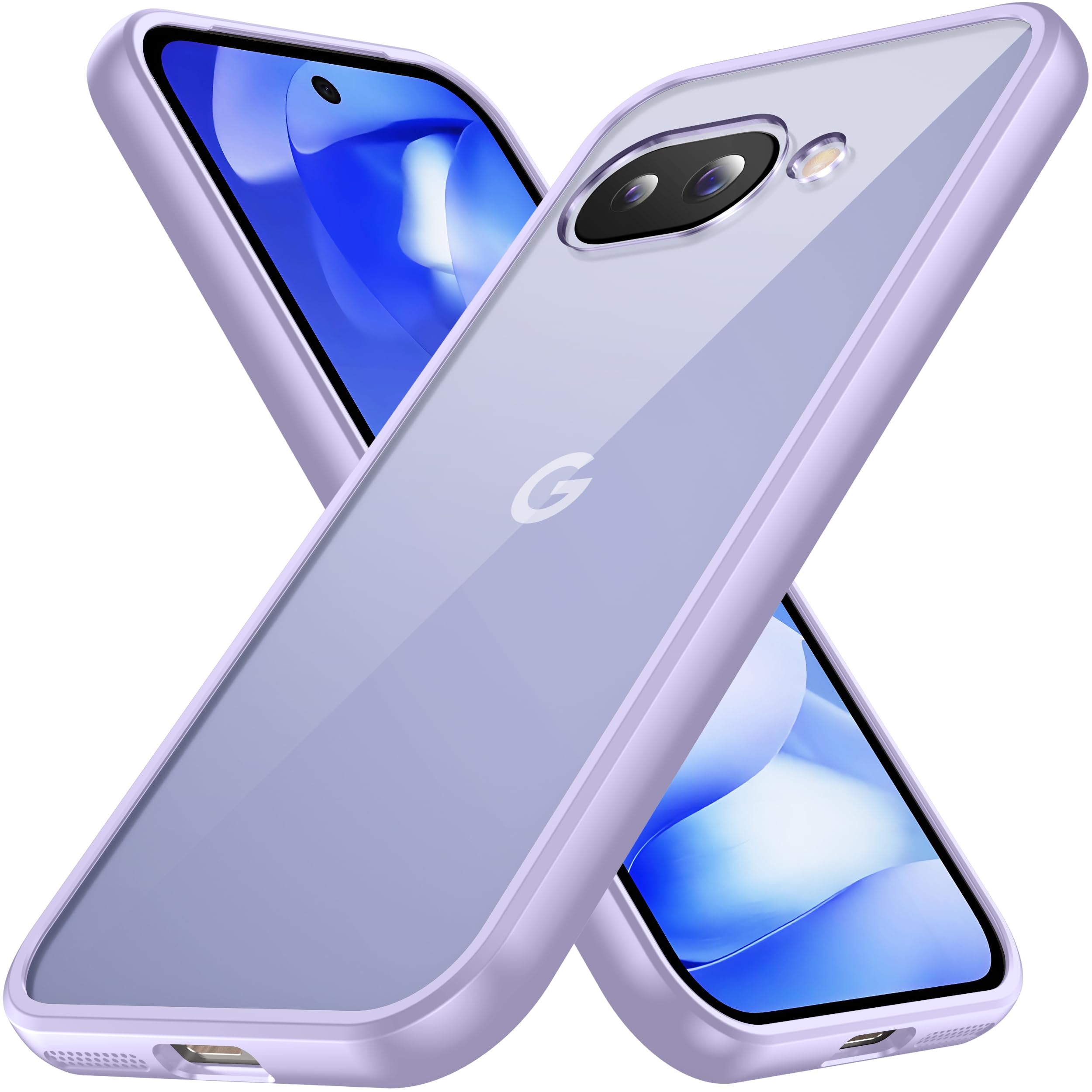 Amazon.co.jp: Google Pixel 9a ケース ペールパープル 耐黄変