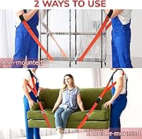 Vista 4 de Ytonet Correas móviles, correas de elevación para muebles de movimiento, sistema de elevación y movimiento de hombros para 2 personas