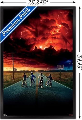 Miniatura 3 de Trends International Netflix Stranger Things: Season 2 - Póster de pared de arte clave, 24 x 36 pulgadas, versión enmarcada en negro
