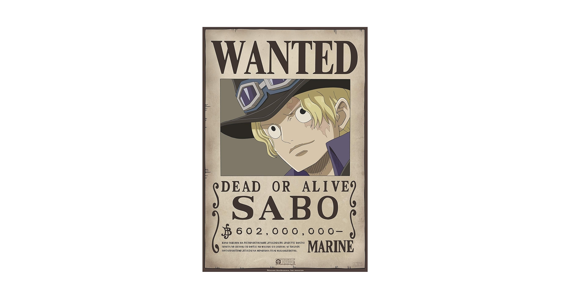 Amazon.com: Poster Wanted Sabo - One Piece: Posters & Prints