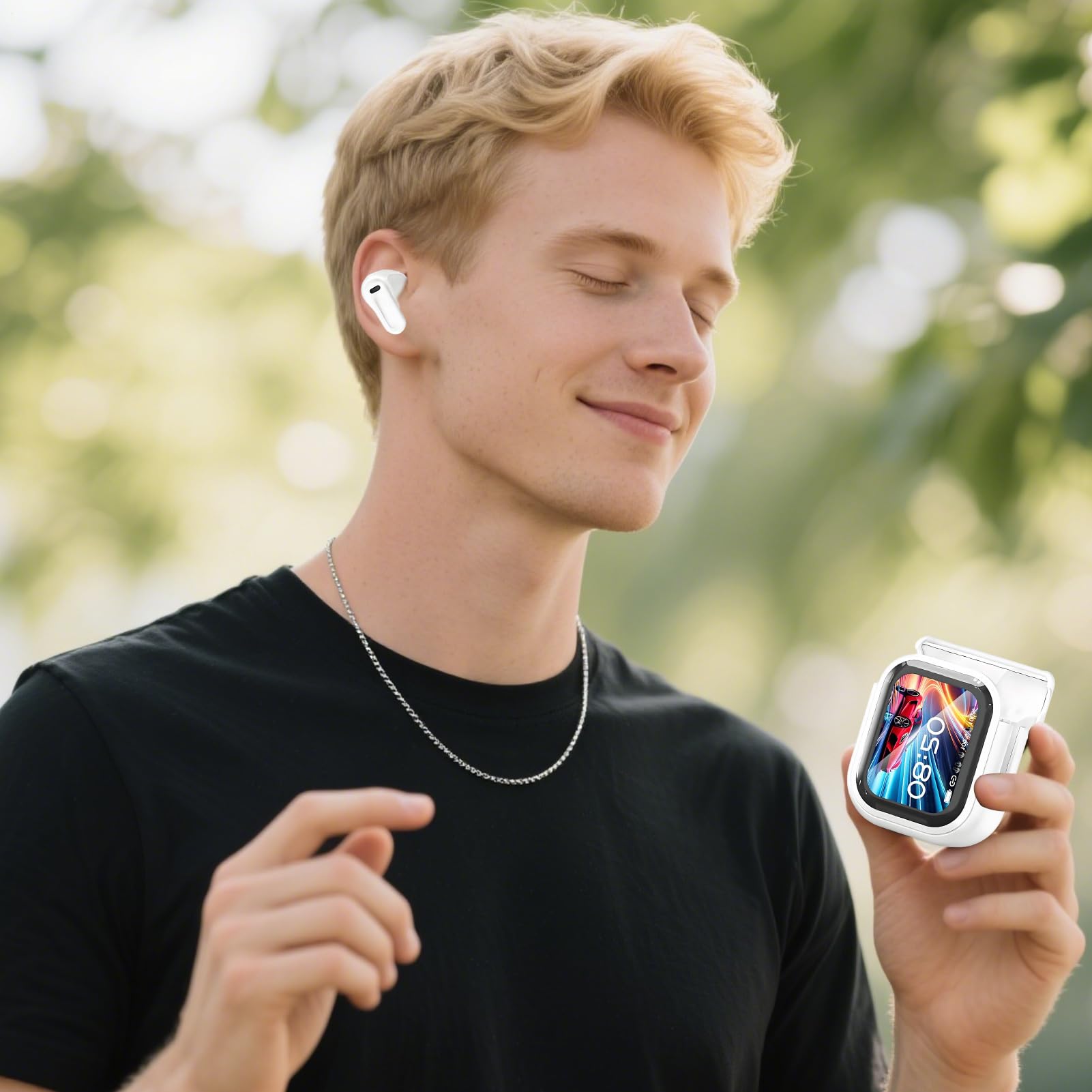 Auricolari Con Traduzione AI Cuffie Wireless Dispositivo Traduttore | Auricolari Con Traduzione IA In Reale Touchscreen Per Uomo Donna Viaggi Studio Sport Lavoro Palestra Compleanno