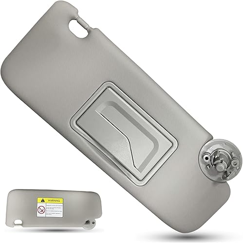 Miniatura 7 de Visera solar compatible con Chevy Sonic 2012-2019 Spark 2013-2016 Driver Sides LH reemplaza P95327509 P95327507 parasol (gris