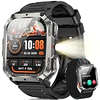 Blackview Smartwatch Uomo, 2.01" Smartwatch Militare Uomo Fitness con Chiamate Bluetooth