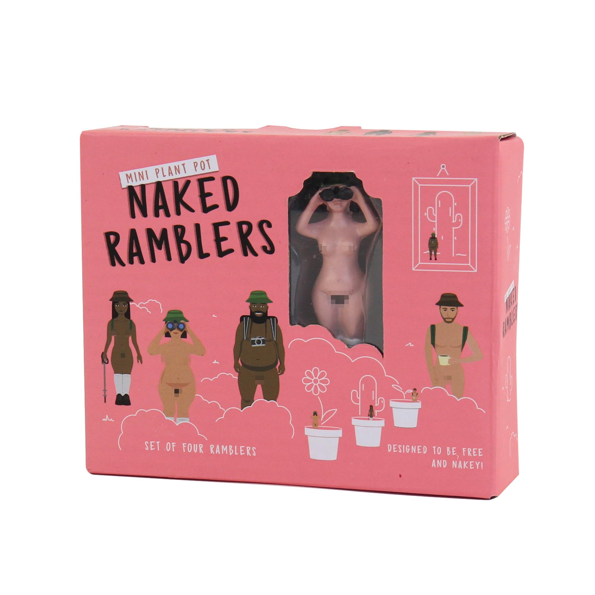 Rackhams Light Naked Ramblers Plant Markers - Cheeky Garden Gnomes Without The Clothes