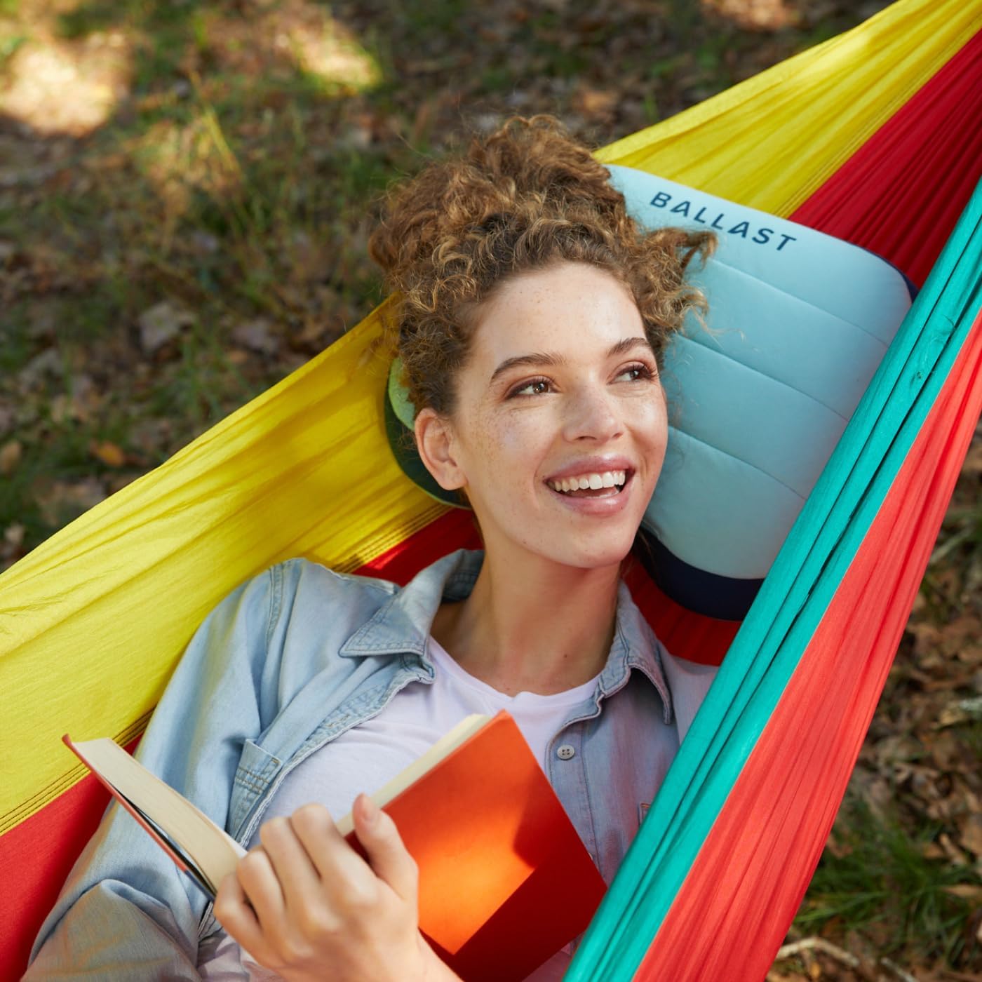 Ballast Camping Pillow – Comfy, Durable & Ultra-Light Compact, Stays Put with Patented Pouch, Inflatable Pillow for Camping, Backpacking, Beaches, Pools, Hiking, Festivals and Travel