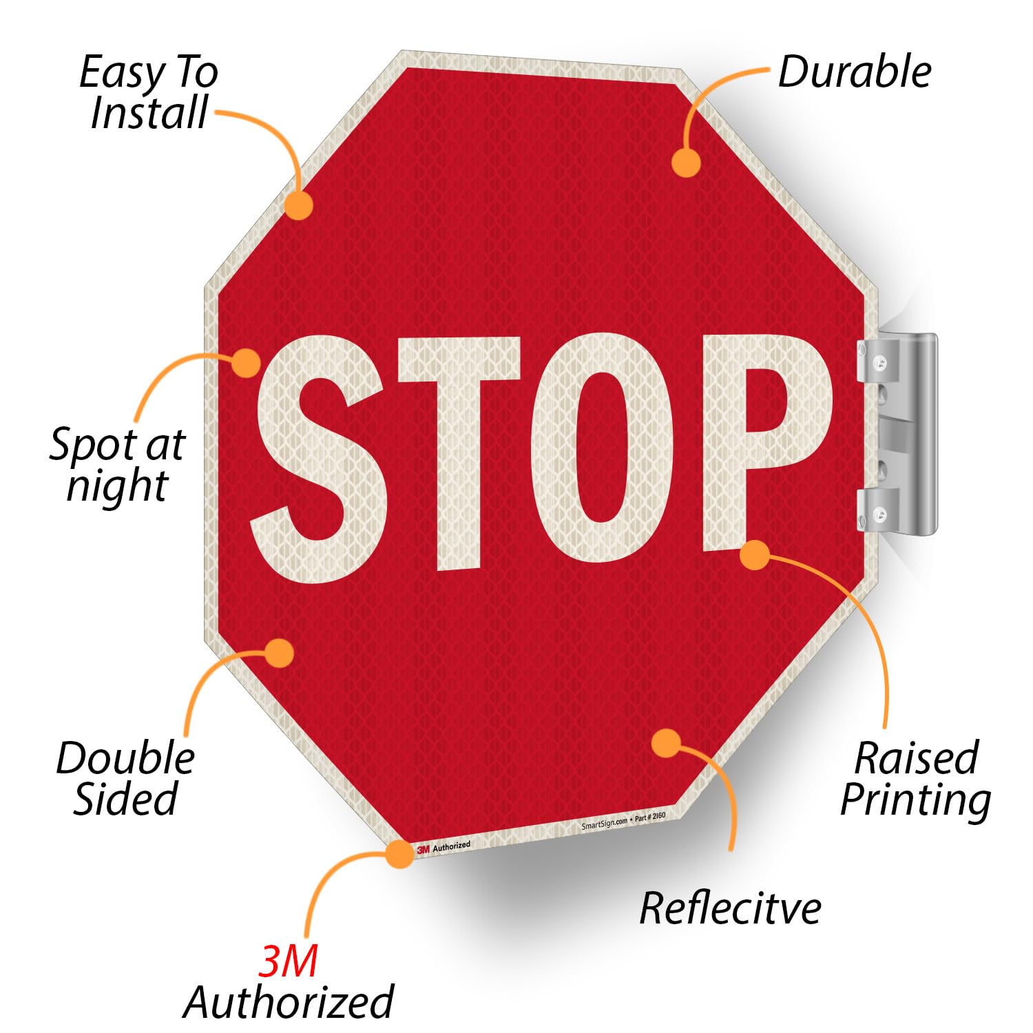 STOP アルミサイン Amazon.com: SmartSign 