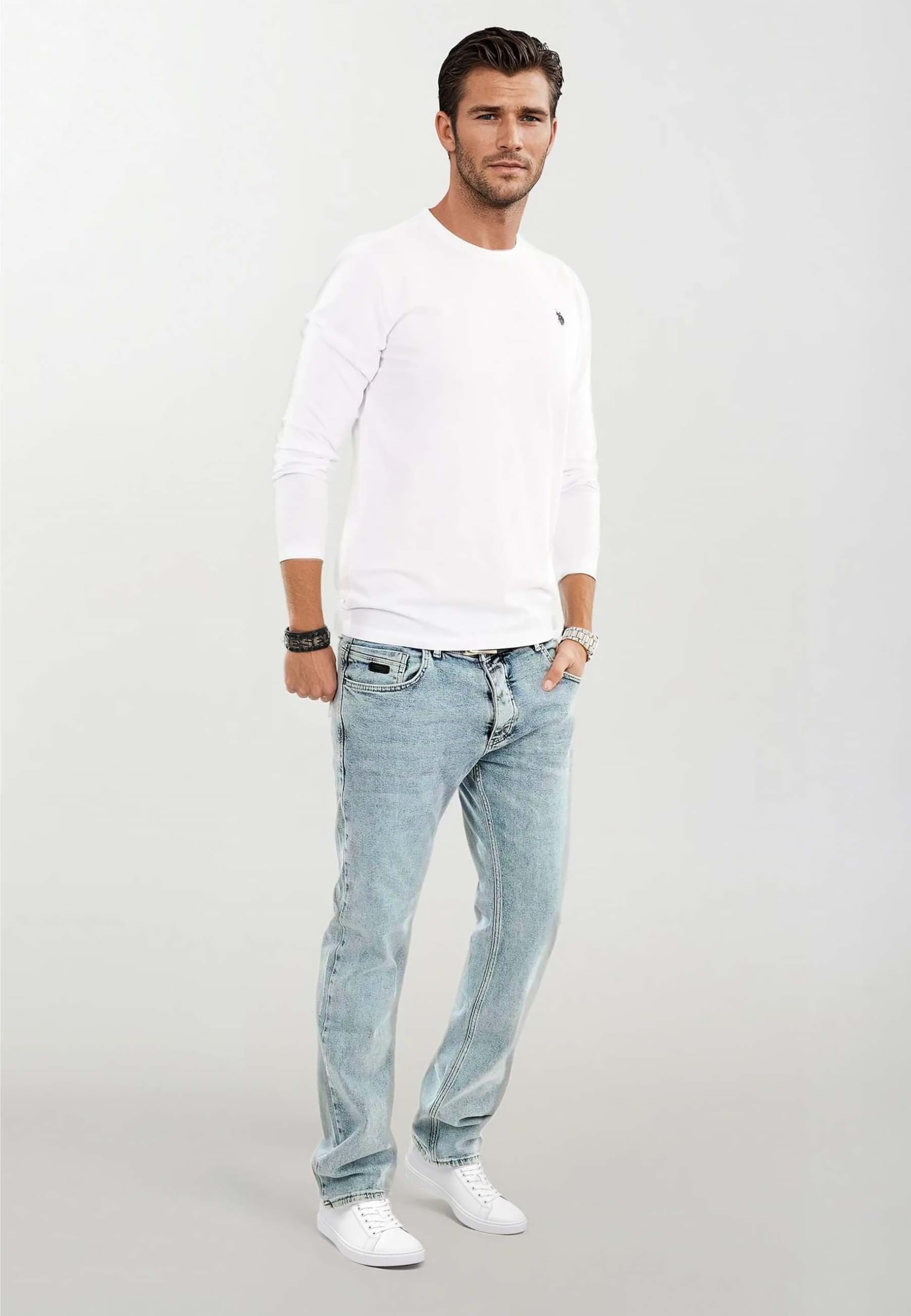 ALESSANDRO SALVARINI Jeans da uomo di design, AS390-AS394