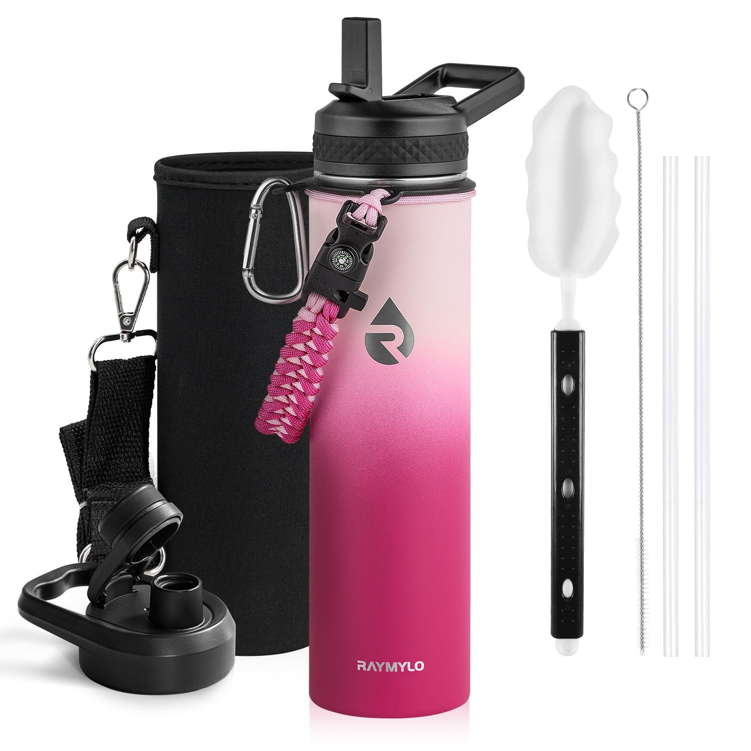 RAYMYLO 710ml isolierte Edelstahl-Thermosflasche，3-Schicht-Vakuum-Edelstahl