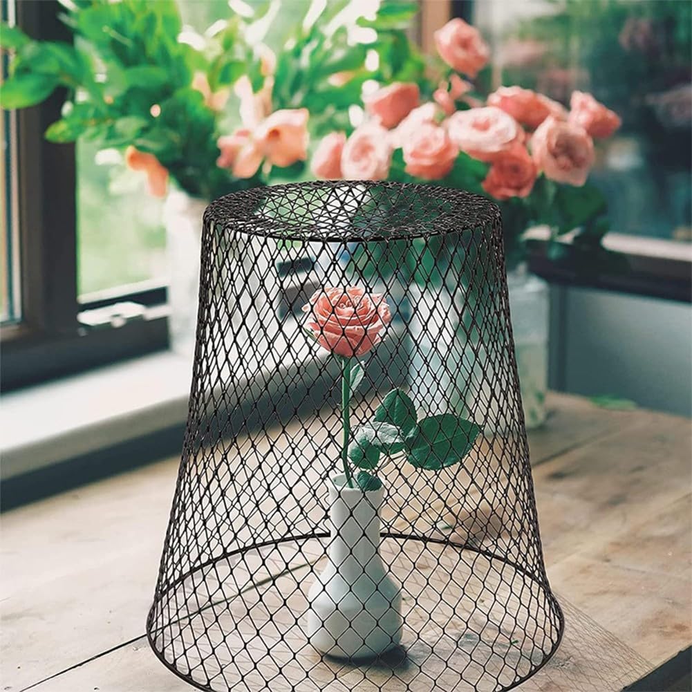 Lot de 2 cloches de jardin en maille métallique avec revêtement en PVC antirouille pour plantes, légumes, fleurs
