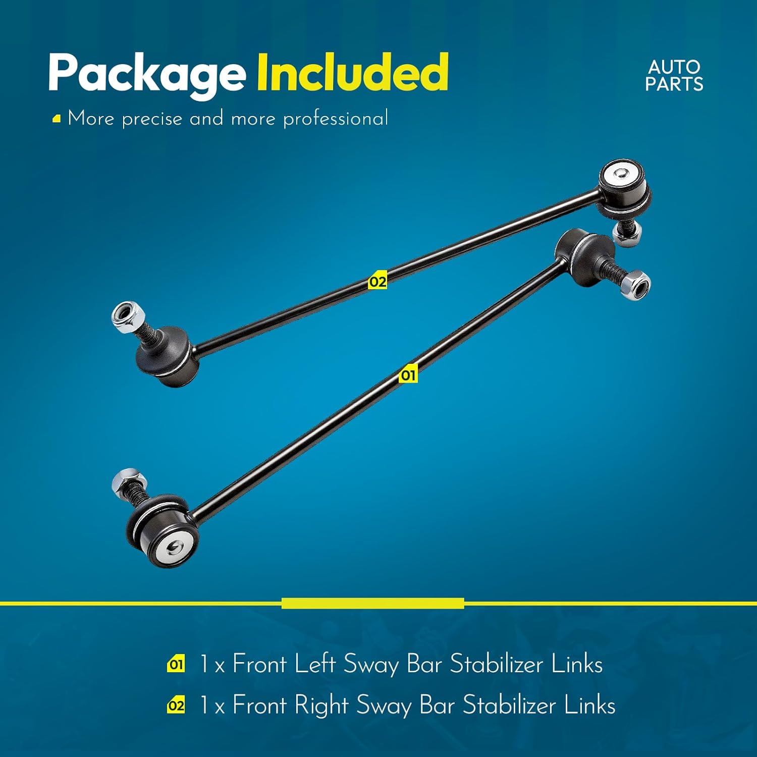‎Front Sway Bar Link Compatible with Fiat 500 2012-2019 - 2PCS Stabilizer Bar Links Replace# K750507 45G10015 TC1133 68073033AB SL20005 47489MT MS108148